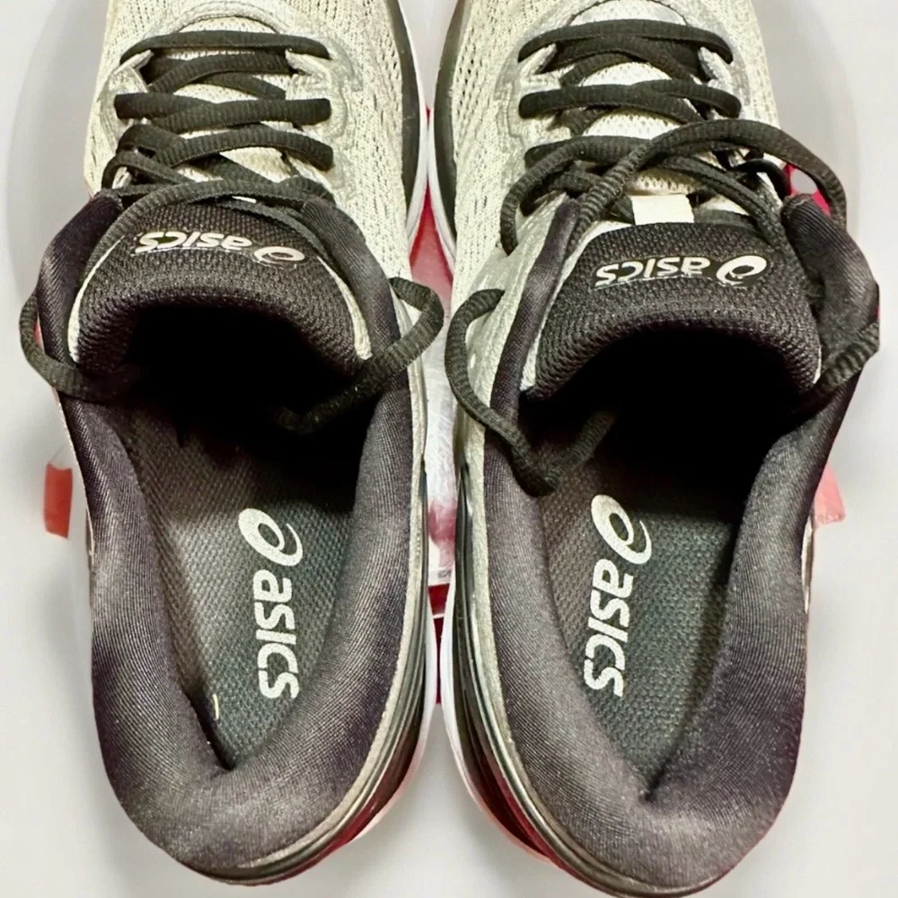 ASICS Men’s Size 10.5 Dynamic Duomax T749N Running Shoes Silver & Black GREAT - Picture 11 of 16